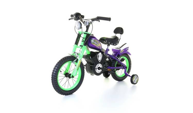 Spike Chopper 14 inch Wheel Size Kids Beginner Bike - Green