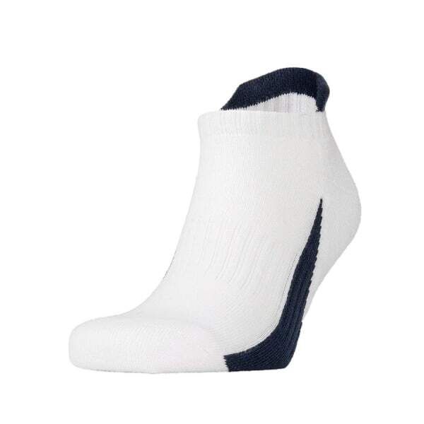 Spiro Adult Sports Socks (Pack of 3) (S-M) White/Navy / 0.30EA