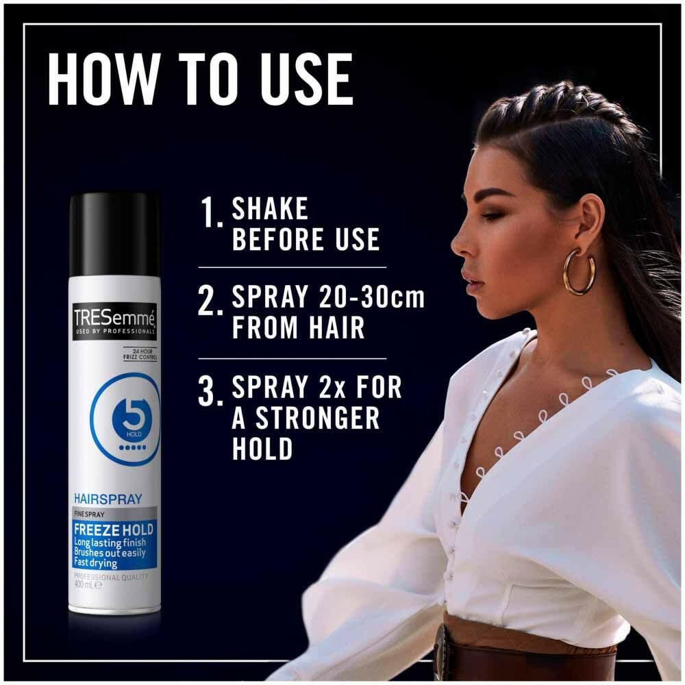 TRESemme Freeze Hold Hairspray 400ml Hairspray Boots