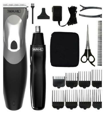 Wahl Clipper & Trimmer Kit Clip 'N Rinse Men's Toiletries Boots