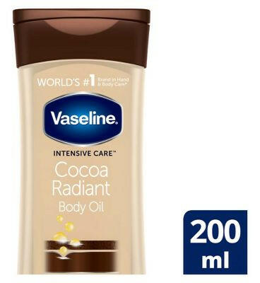 Vaseline Intensive Care Cocoa Radiant Body Oil 200 ml Suncare & Travel Boots