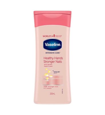 Vaseline Intensive Care Hand Cream Healthy Hands Stronger Nails 200ml GOODS Boots
