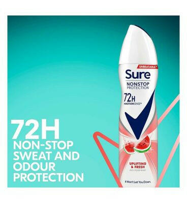 Sure Uplifting & Fresh Nonstop Anti-perspirant Deodorant Aerosol 150 ml Deodorants Boots