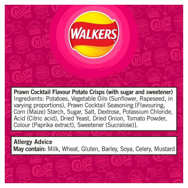 Walkers Prawn Cocktail Multipack Crisps GOODS ASDA
