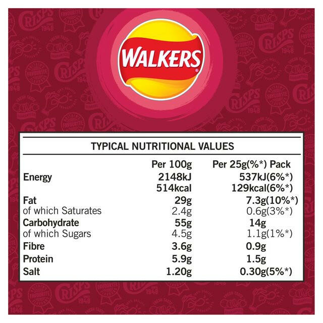 Walkers Smoky Bacon Multipack Crisps GOODS ASDA
