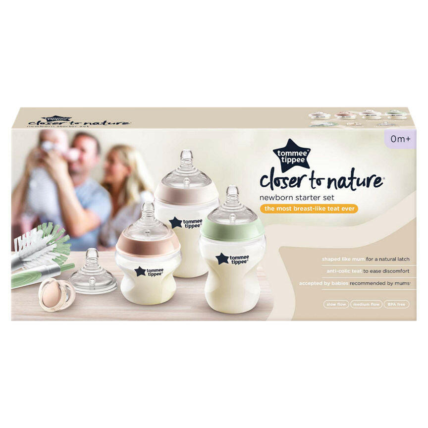 Tommee Tippee Closer to Nature Newborn Starter Set 0m+ Baby accessories & cleaning McGrocer Direct