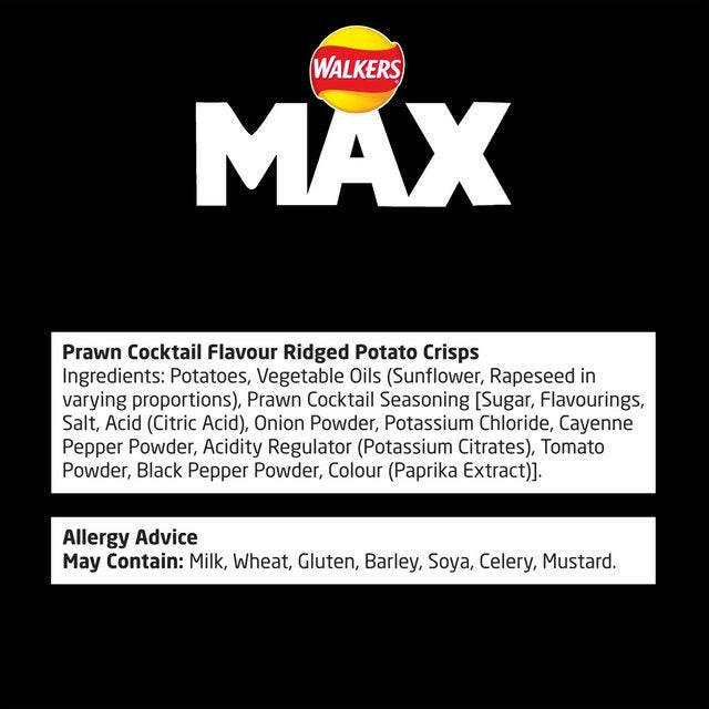 Walkers Max Strong Fiery Prawn Cocktail Multipack Crisps Crisps, Nuts & Snacking Fruit M&S
