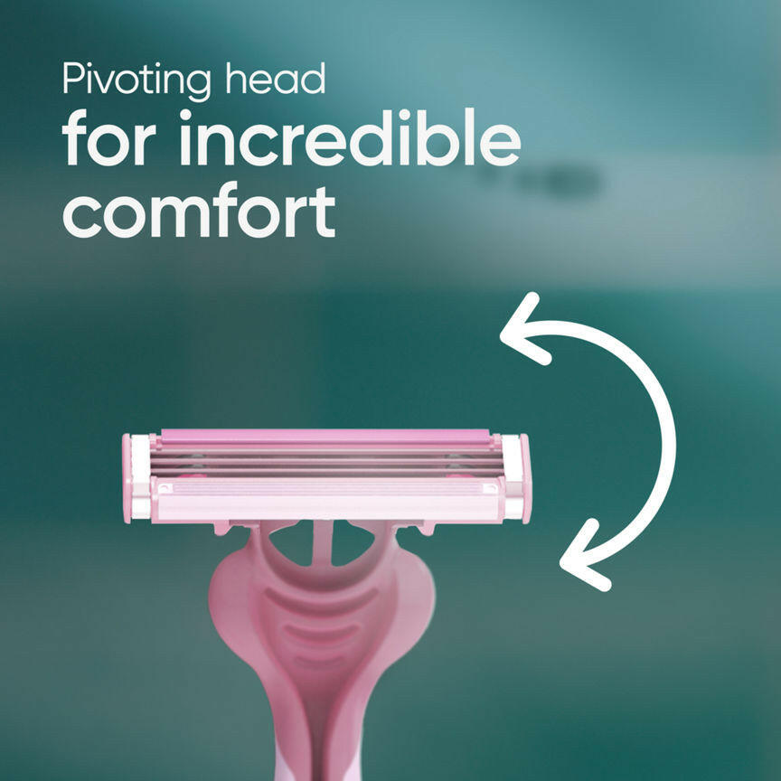 Venus 3 Blade Disposable Razors 4 Pack Women's Toiletries ASDA