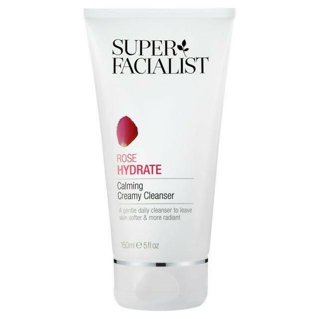 Super Facialist Rose Hydrate Calming Creamy Cleanser 150ml face & body skincare Sainsburys