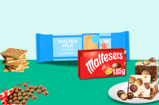 How To Make a No-Bake Rocky Road Bars with Sainsbury's Malted Milk Biscuits and Maltesers