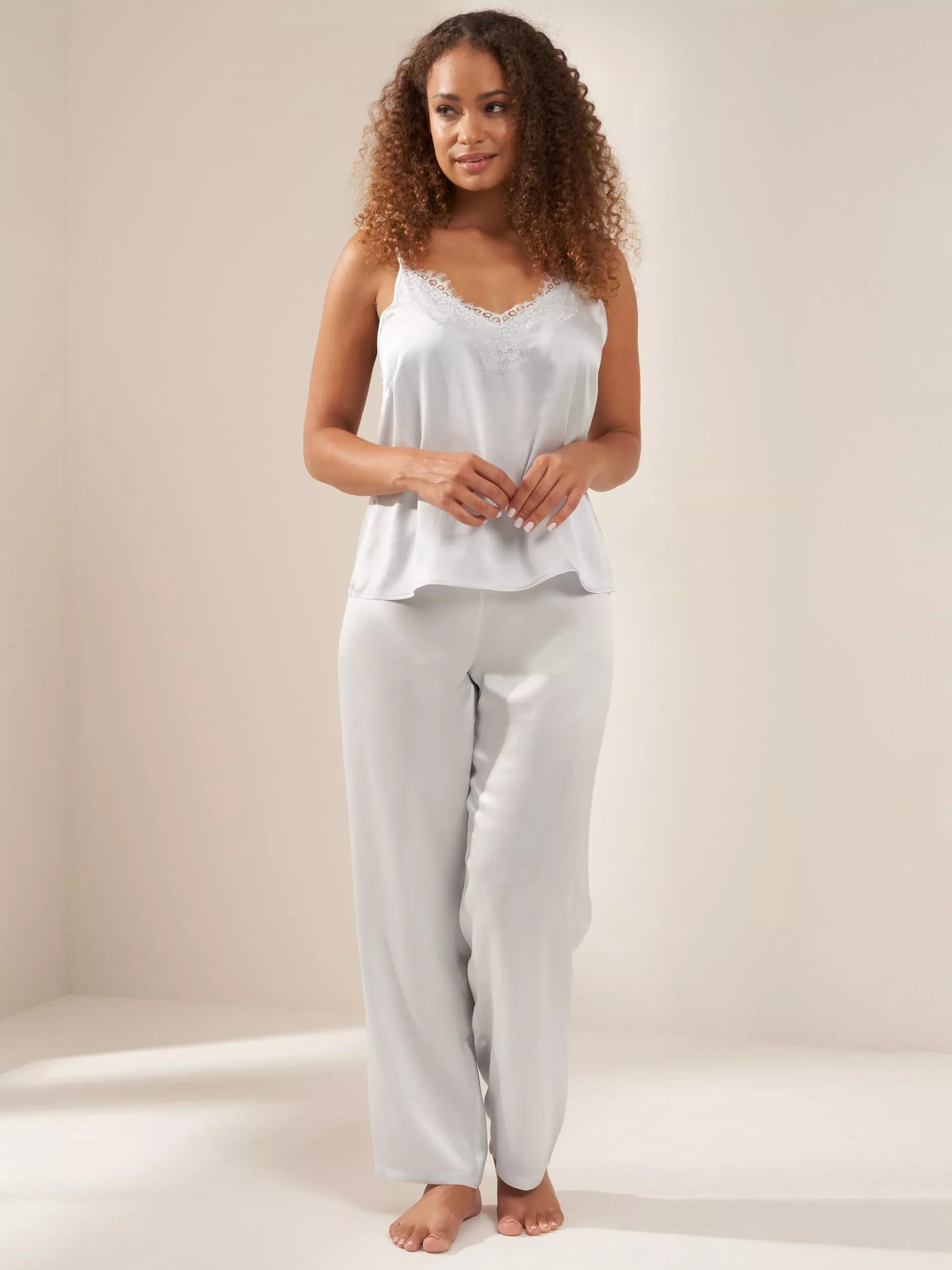 Truly Cami Silk Satin Pyjamas - McGrocer