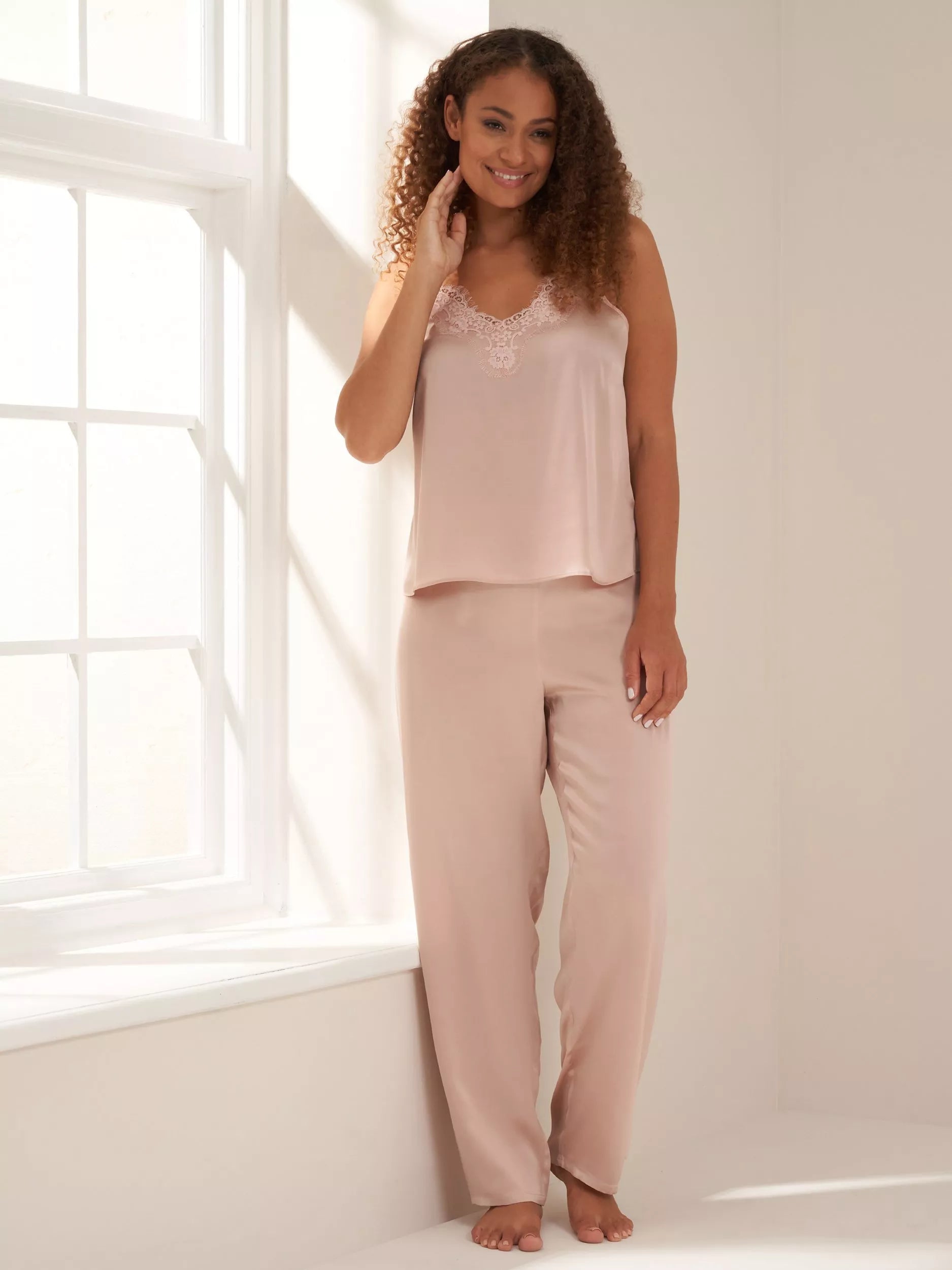 Truly Cami Silk Satin Pyjamas - McGrocer
