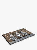 Wash Dry Christmas Gonks Door Mat - Taupe