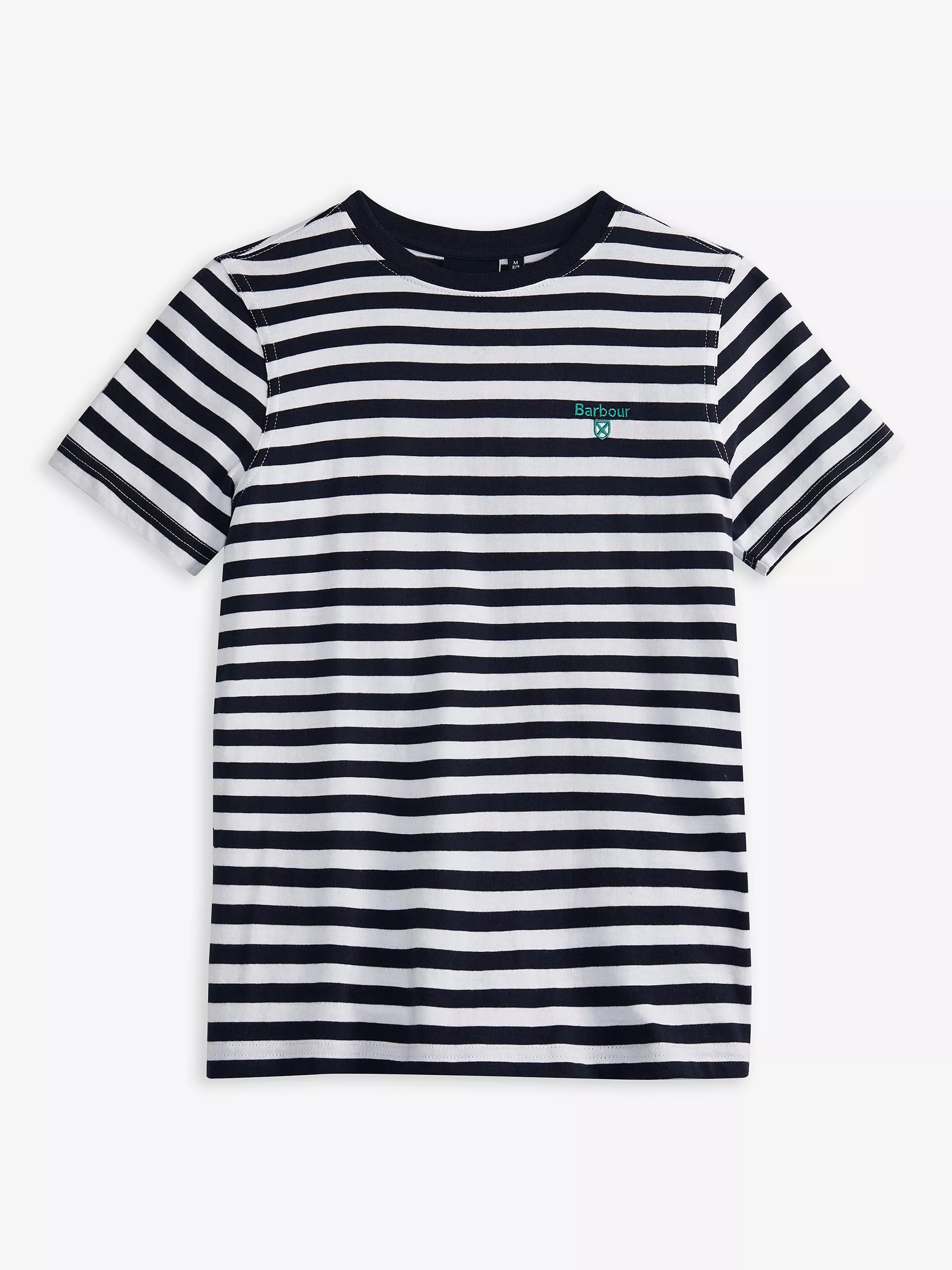 Barbour Kids' Striped Finley T-Shirt, Navy - McGrocer