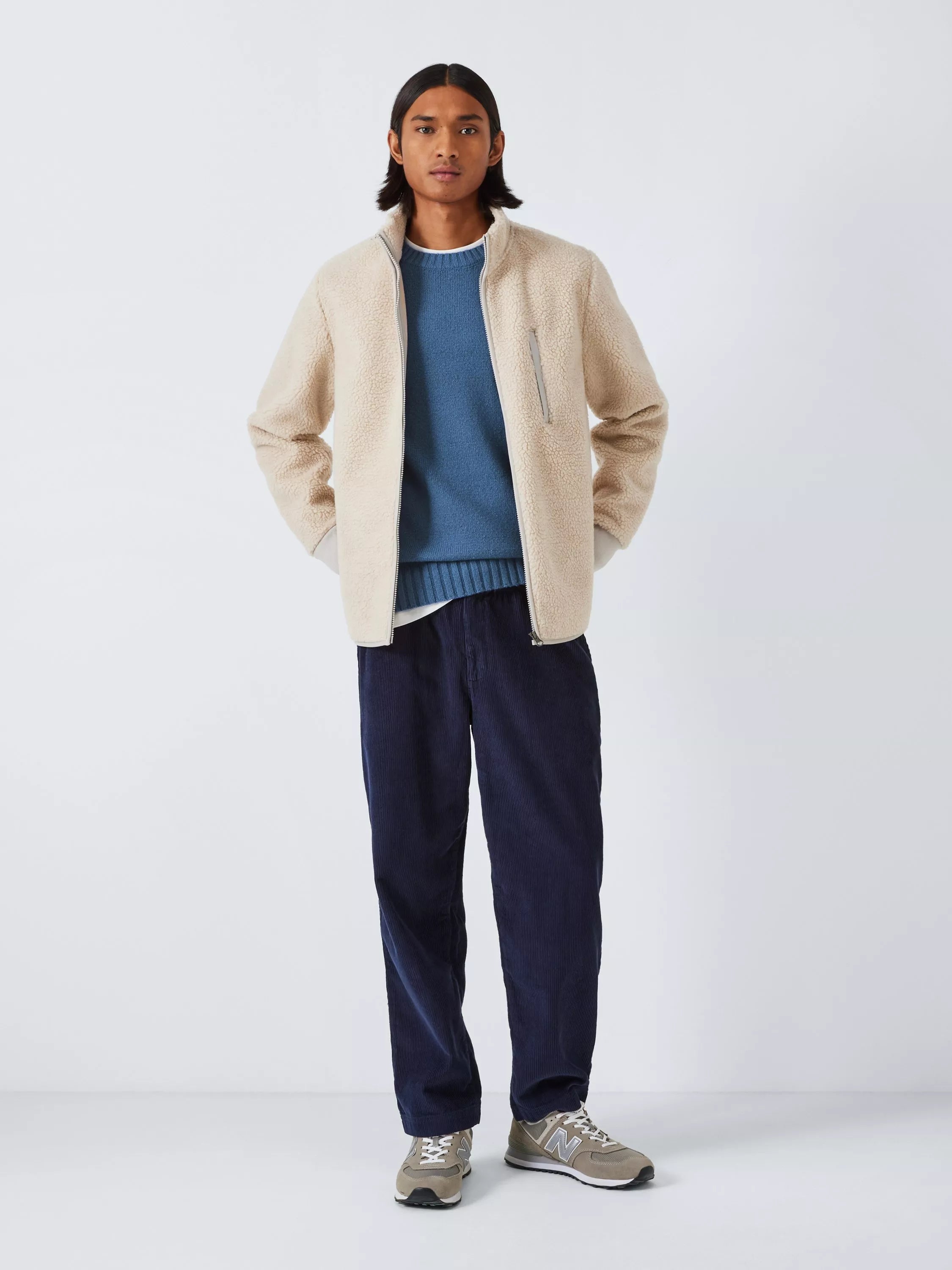 John Lewis ANYDAY Cotton Blend Knit Crew Neck Jumper - McGrocer