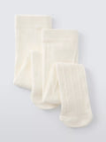 John Lewis Baby Plain and Cable Tights, Pack of 2 - McGrocer