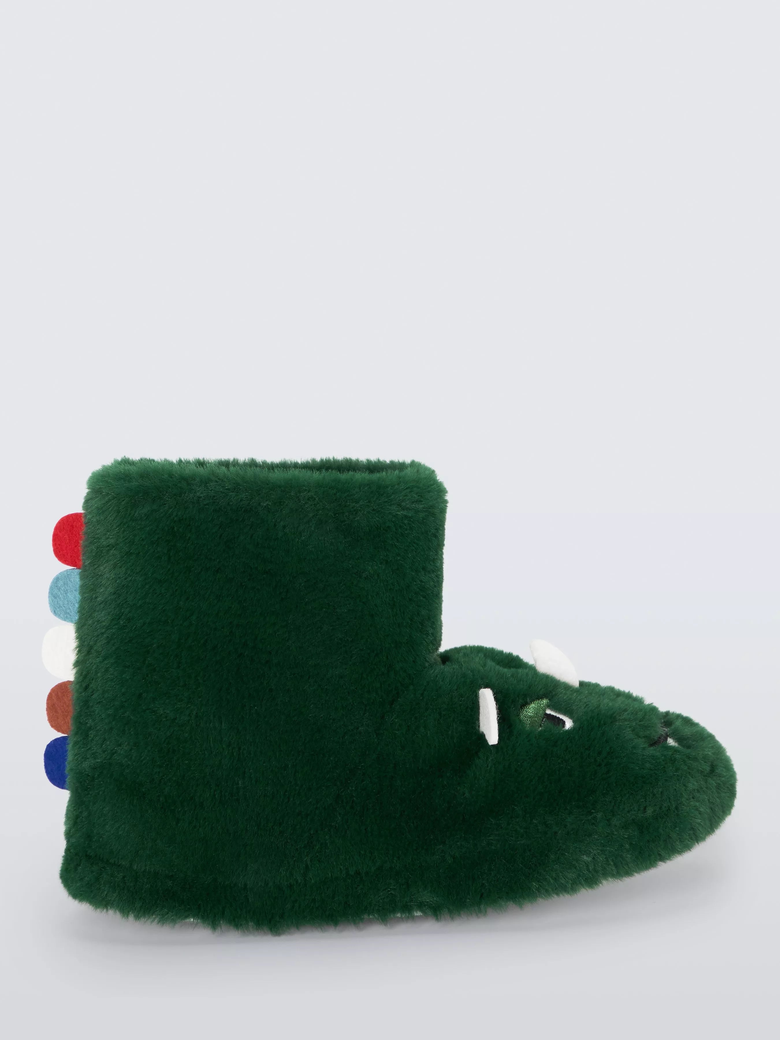 John Lewis Kids' Dino Slipper Boots, Green - McGrocer