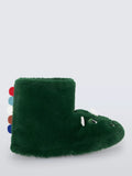 John Lewis Kids' Dino Slipper Boots, Green - McGrocer