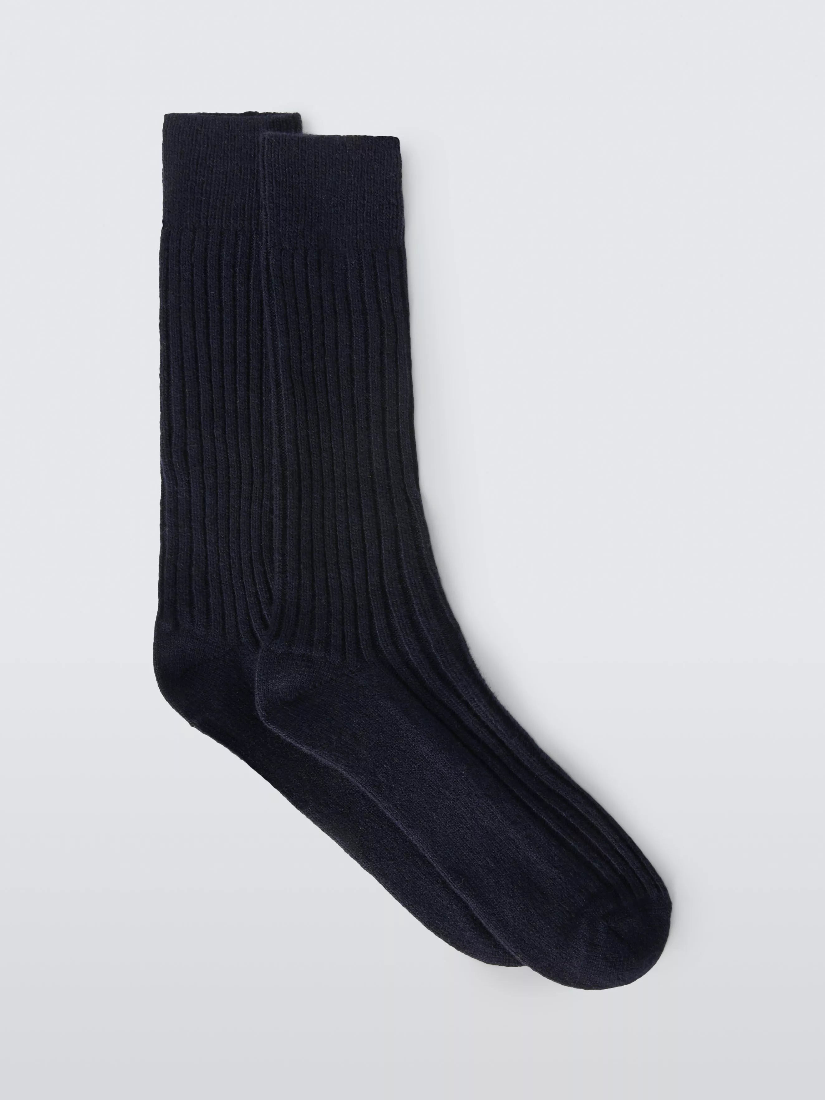 John Lewis Made in Italy Cashmere Blend Ribbed Socks - McGrocer