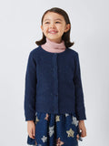 John Lewis Kids' Sequin Knit Cardigan, Navy - McGrocer