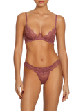 Coco de Mer Margot Plunge Bra, Deep Rose - McGrocer