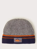 Monsoon Kids' Dinosaur Badge Beanie Hat, Grey - McGrocer