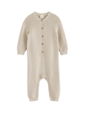 Lindex Baby Organic Cotton Knit Onesie, Light Beige - McGrocer