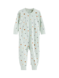 Lindex Baby Fox Sleepsuit, Light Aqua - McGrocer