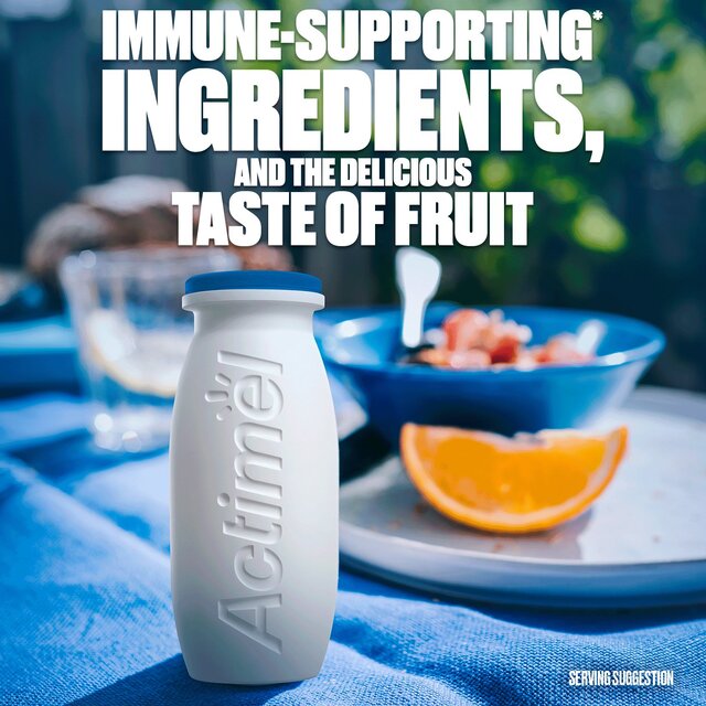 Actimel Strawberry 0% Added Sugar Fat Free Yoghurt Drink   8 x 100g - McGrocer