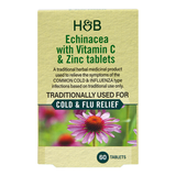 Holland & Barrett Echinacea with Vitamin C & Zinc 60 Tablets
