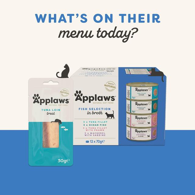 Applaws Cat Treat Tuna Loin Plain   30g - McGrocer