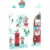 Sainsburys Home Santa Town Border Tablecover 120x180cm
