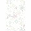 Sainsburys Home Silver  Pink Snowflake Tablecover 120x180cm
