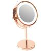 Rio Magnifying Mirror Rose Gold LED Illuminated