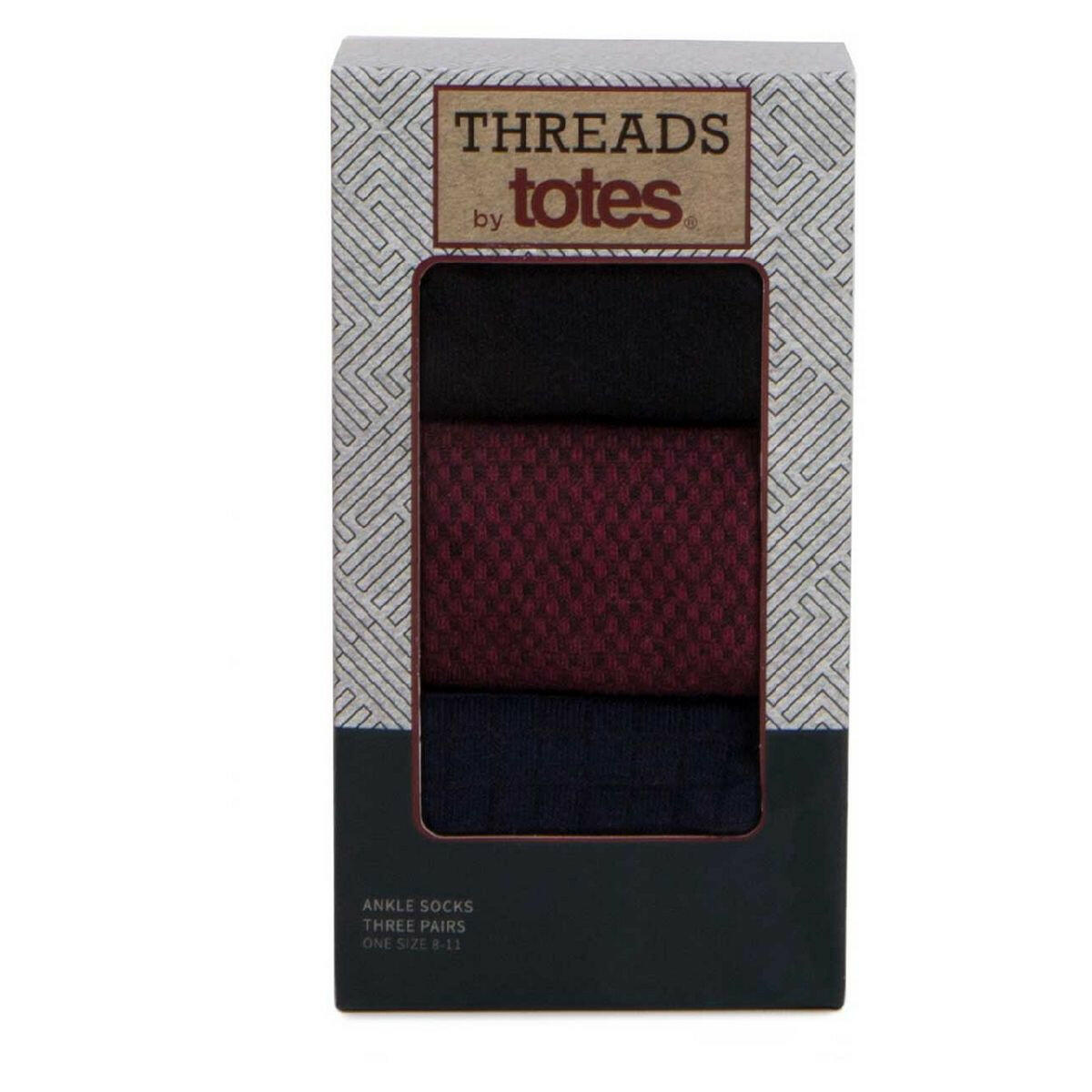 Threads by Totes x3 Pack Assorted Socks GOODS Boots   