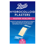 Boots Faster Healing Hydrocolloid Plasters - 16 Pack