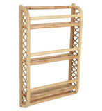 CuddleCo Aria Wave Rattan Bookshelf