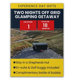 Activity Superstore Two Nights Off Grid Glamping Getaway
