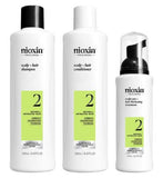Nioxin Scalp  Hair Thickening System 2 for Natural Hair with Progressed Thinning Trial Kit