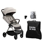 Bababing Auto Fold Compact Stroller Bundle - Mink