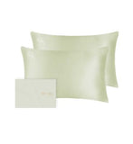 Silk Addict 100  Mulberry Silk Pillowcase Olive Green Twinpack
