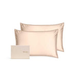 Silk Addict 100  Mulberry Silk Pillowcase Caramel Twinpack