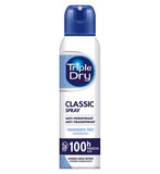 Triple Dry Classic Fragrance Free Anti Perspirant Spray 100 Hours 150ml