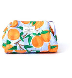The Flat Lay Co Drawstring Flat Lay Makeup Bag In Mediterranean Oranges