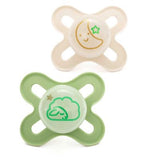 MAM Start Night 0-2 Months Soother 2 Pack - Unisex