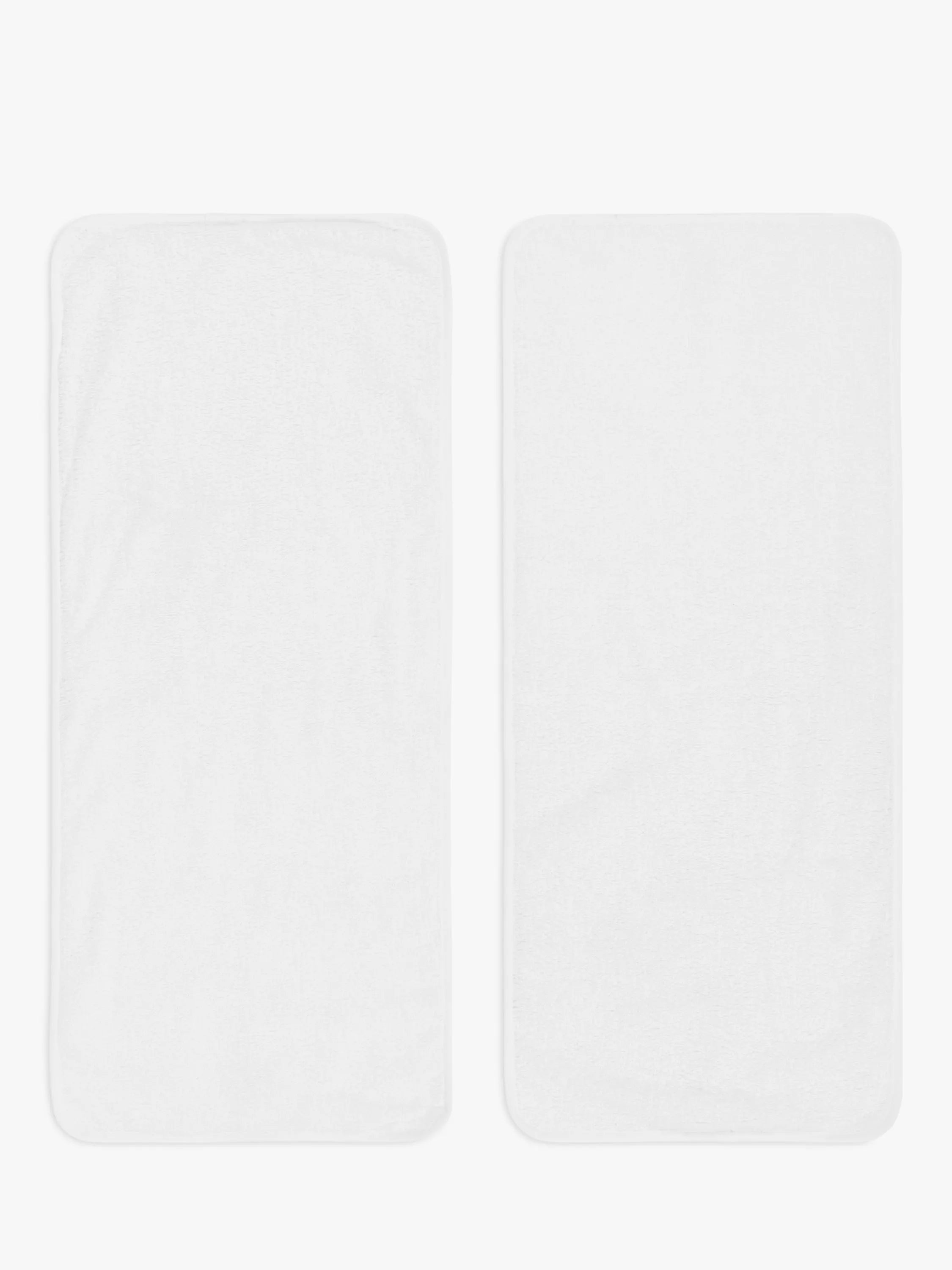 John Lewis ANYDAY Baby Changing Mat Liners, Pack of 2, White - McGrocer
