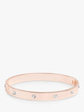 Jon Richard Crystal Bangle Rose Gold