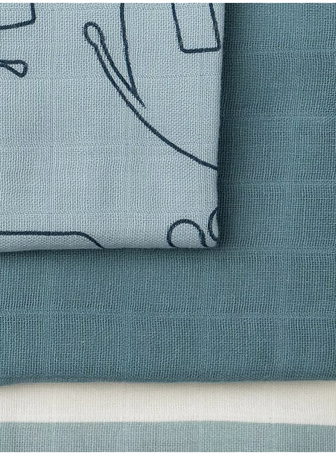 Done by Deer Deer Friends Muslin Burp Cloths, Pack  of 3 - McGrocer