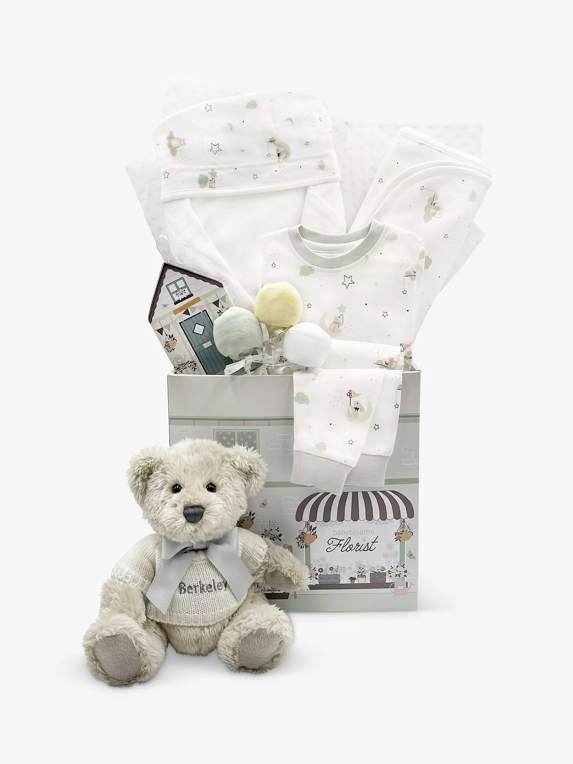 Babyblooms Personalised Berkeley Bear's Little Love Snuggle Hamper, Neutral - McGrocer