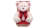 10inch Bear Soft Toy - Pink - McGrocer